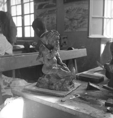 Ateliê da Escola Livre de Artes Plásticas do Hospital Psiquiátrico do Juquery