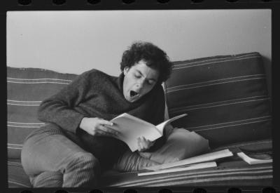 Luiz Carlos Ripper e Lena, na casa de Jorge, antes de viagem para locações do filme do Caca Diegues