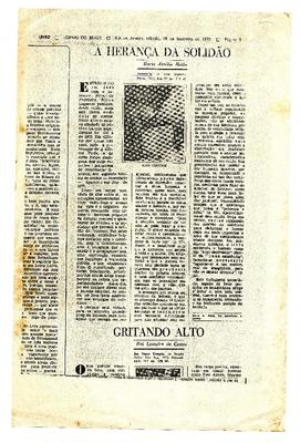 A herança da solidão