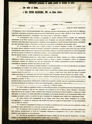 Noel Rosa e Vadico (contrato - frente - reprodução)