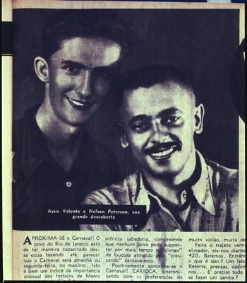 Nelson Petersen e Assis Valente (reprodução de periódico)