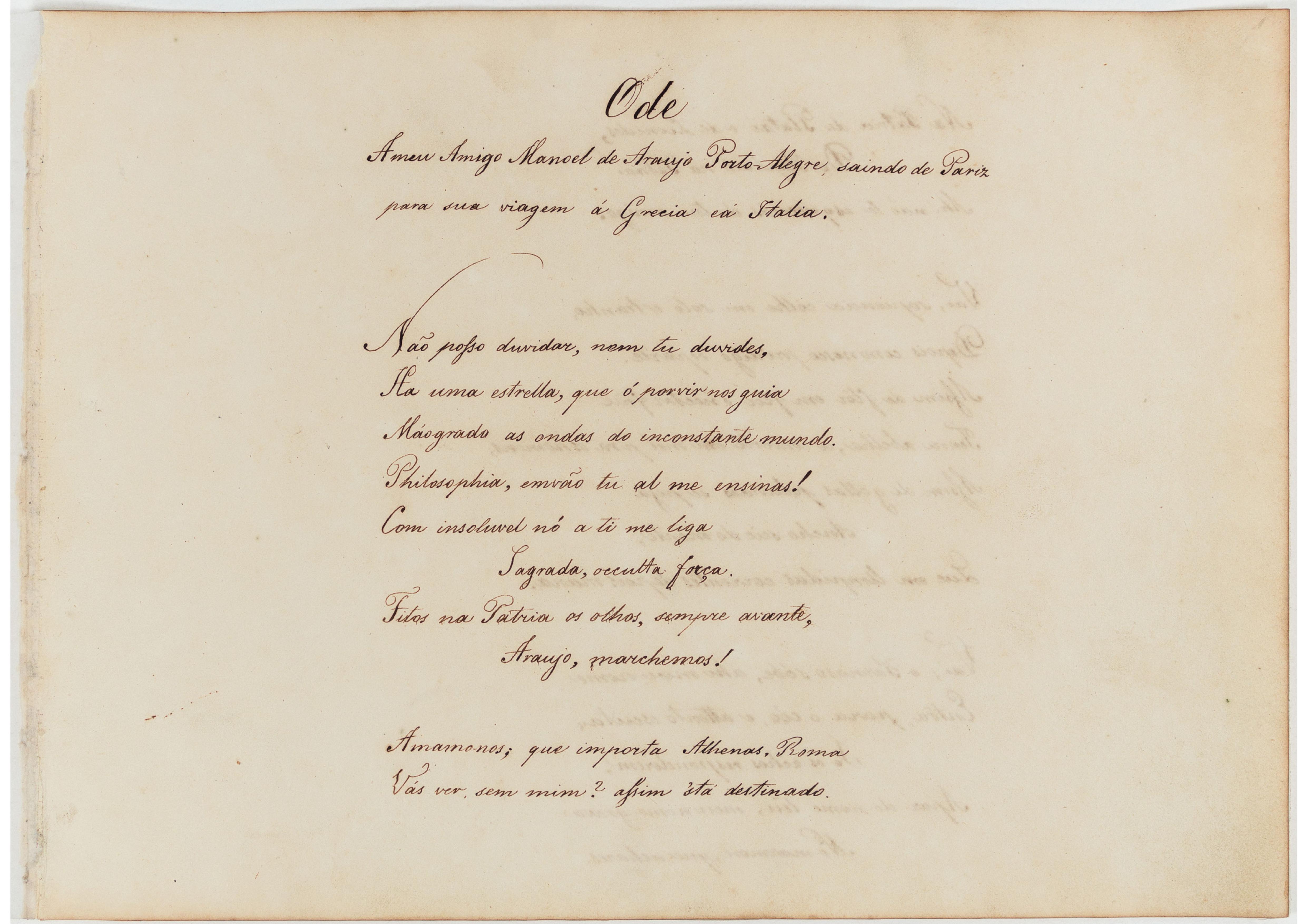 [Poema autógrafo "Ode"]