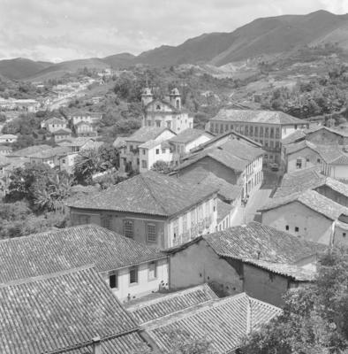 Vista de Ouro Preto, ao fundo, Igreja Nossa Senhora do Carmo