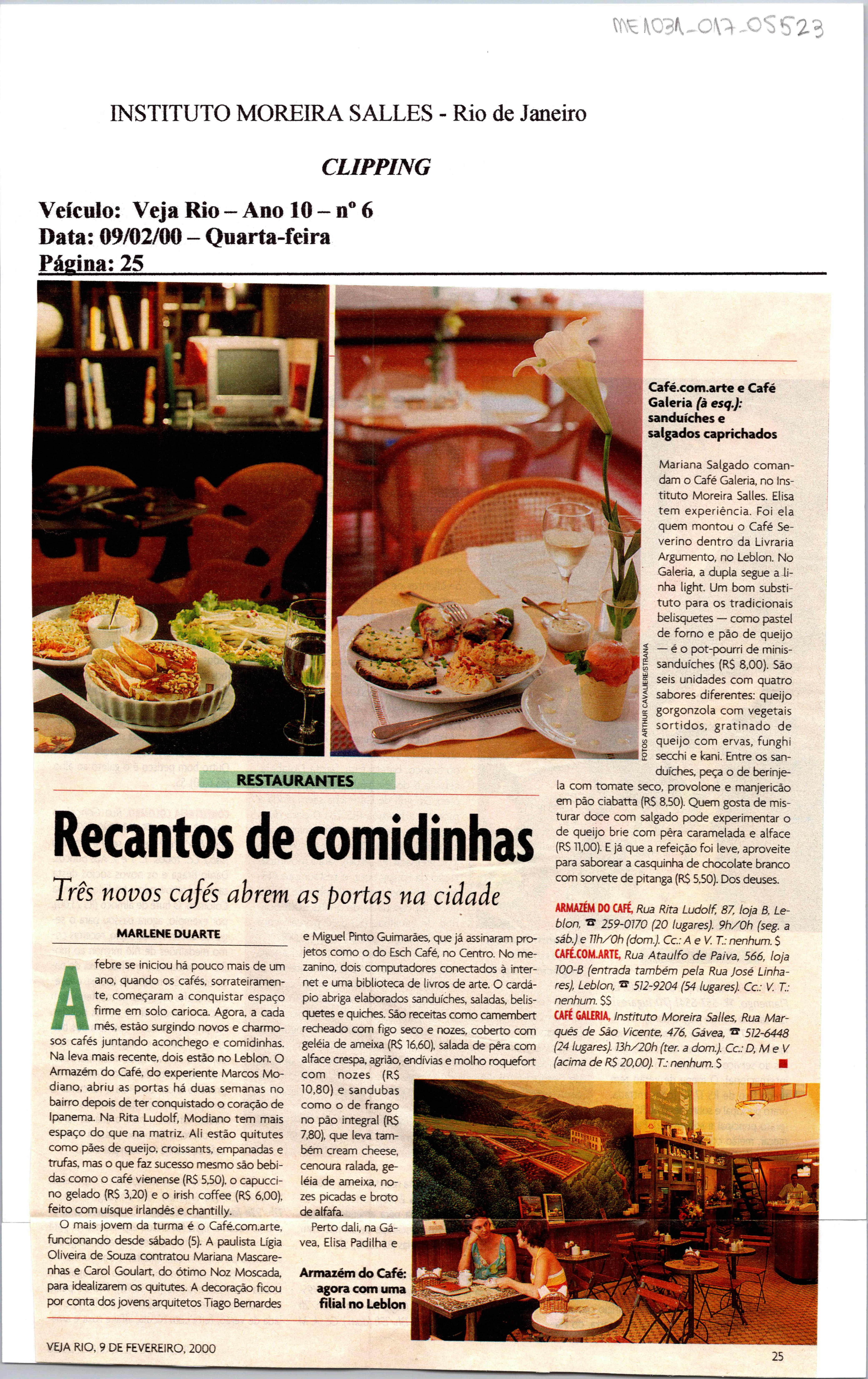 Recantos de comidinhas: Três novos cafés abrem as portas na cidade