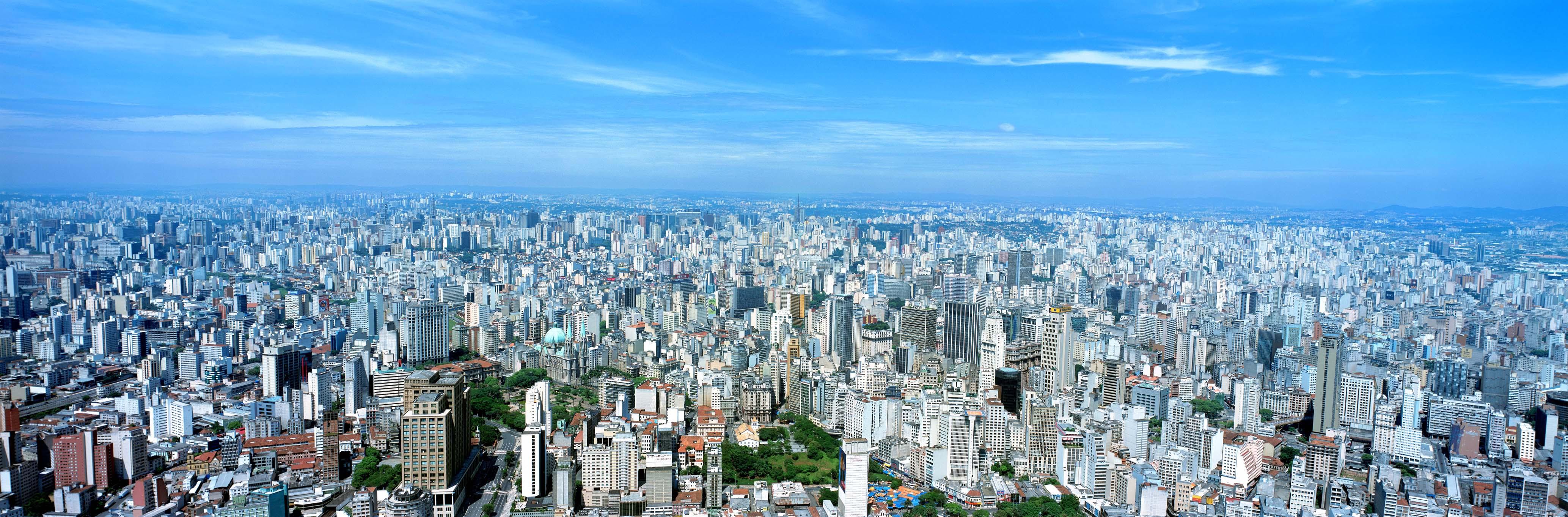 Vista panorâmica do centro da cidade