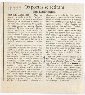 Os poetas se retiram