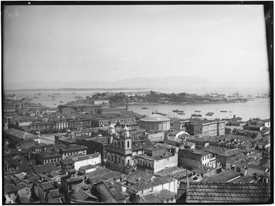 Panorama do centro do Rio de Janeiro a partir do Morro do Castelo