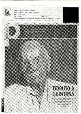 Pobre de dinheiro, rico em amizades/Simplesmente poeta