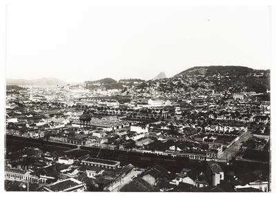 Vista da cidade tomada do bairro do Santo Cristo