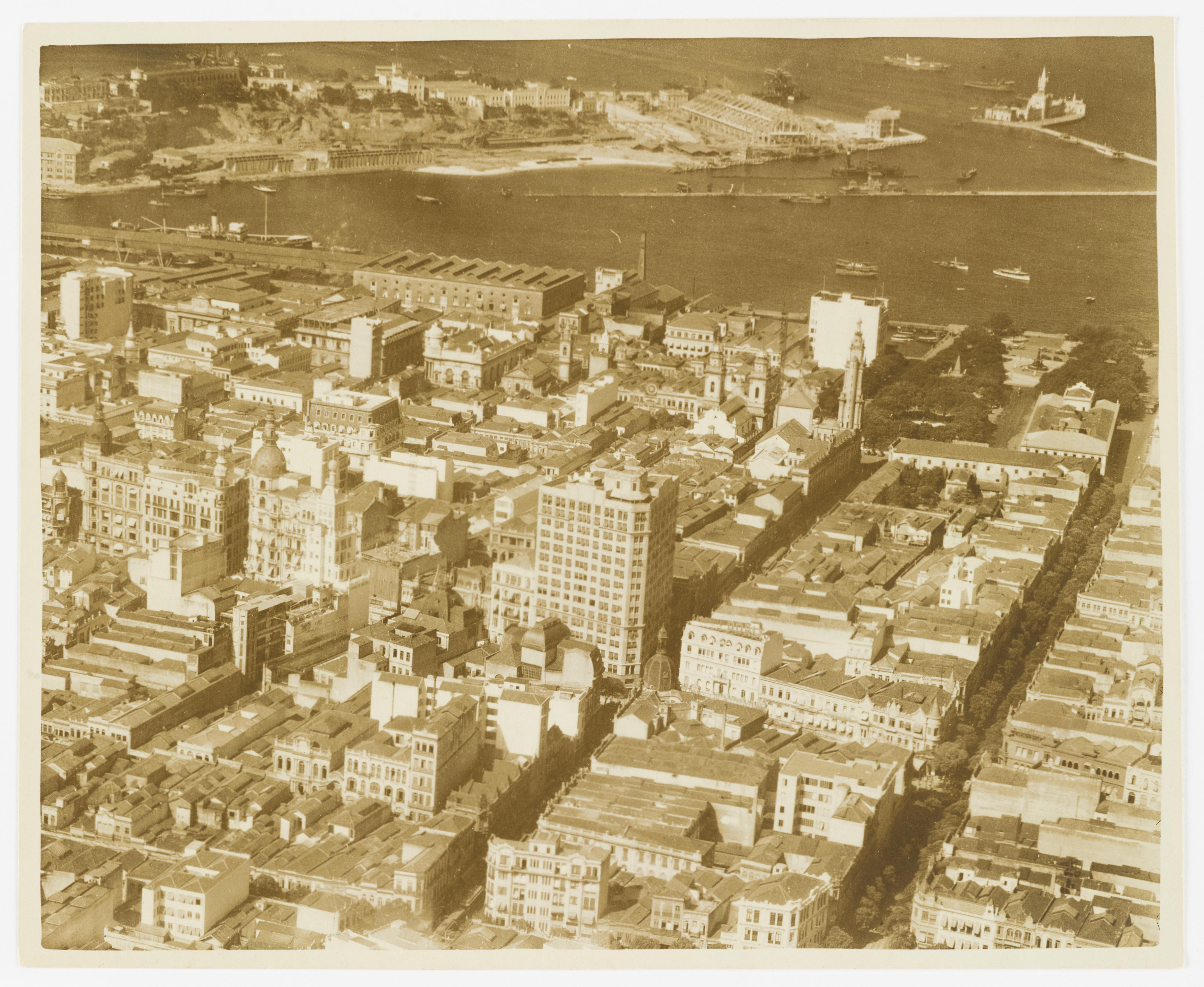 Vista aérea do Centro - região portuária