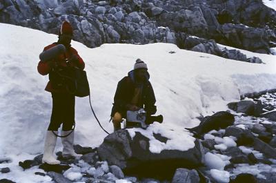 Jorge Bodanzky e Serge Guitton filmando