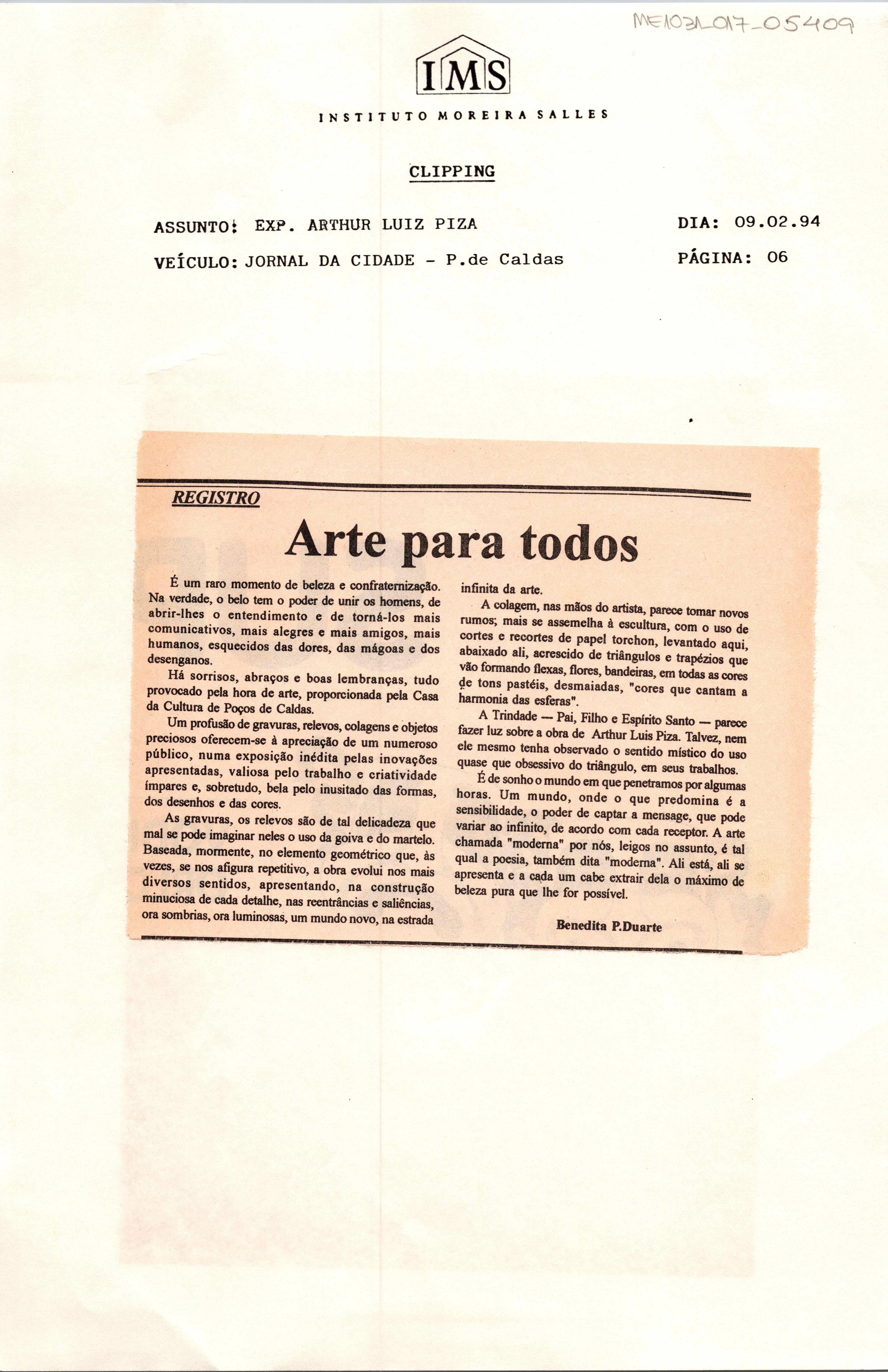 Registro: Arte para todos