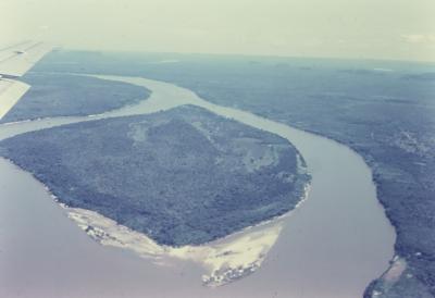 Vista aérea no trajeto entre Belém (PA) e Brasília (DF)