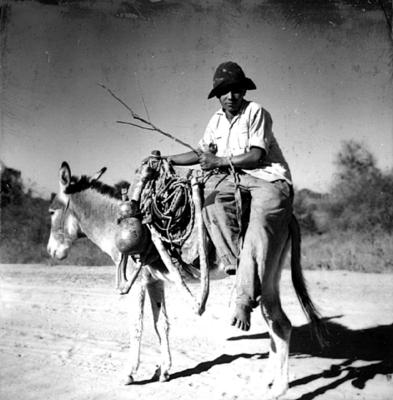 Romeiro montado em jegue