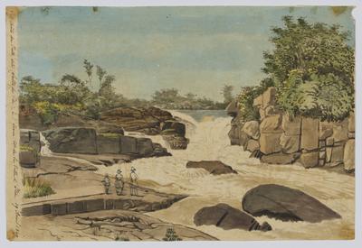 Chûte du Tiéte, dite (Salto de Itú), à 1 lieue Est de la Ville d'Itú