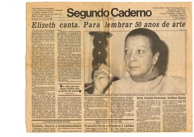 Elizeth canta. Para lembrar 50 anos de arte