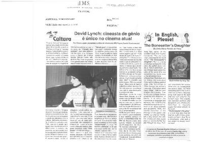 David Lynch: cineasta de gênio é único no cinema atual