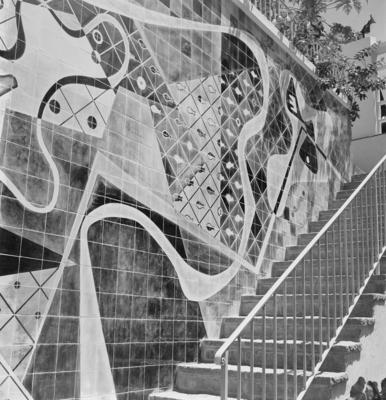 Mural de Burle Marx, na residência de Jean Marie Diestl