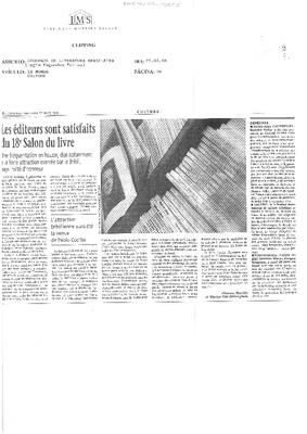 Les éditeurs sont satisfaits du 18 Salon du livre