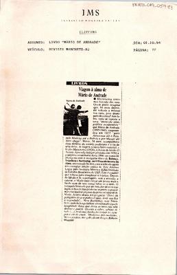 Livros - Viagem à alma de Mário de Andrade