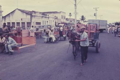 Feira popular na região do nordeste brasileiro
