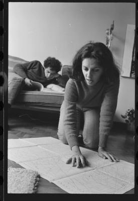 Luiz Carlos Ripper e Lena, na casa de Jorge, antes de viagem para locações do filme do Caca Diegues