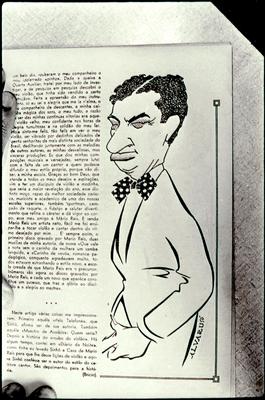 Sinhô (caricatura - reprodução de periódico)