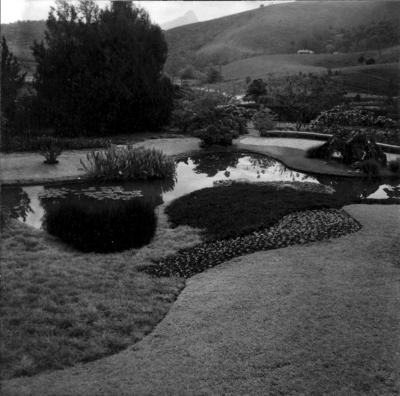 Residência de Carlos Somlo, projeto paisagístico de Burle Marx