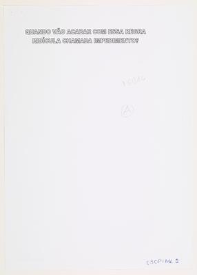 Quando vão acabar com essa regra ridícula chamada impedimento?