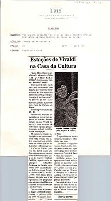 Estações de Vivaldi na Casa da Cultura