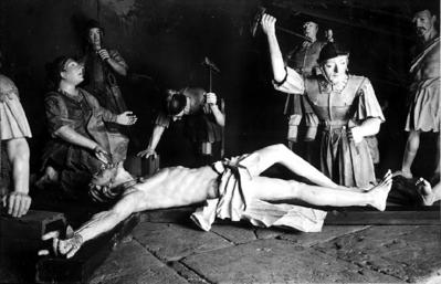 Via Crucis, Passos da Paixão, esculturas de Aleijadinho, Cristo no Passo da Crucificação