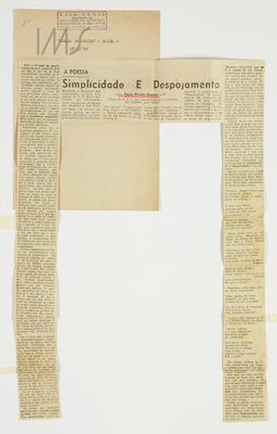 Simplicidade e despojamento