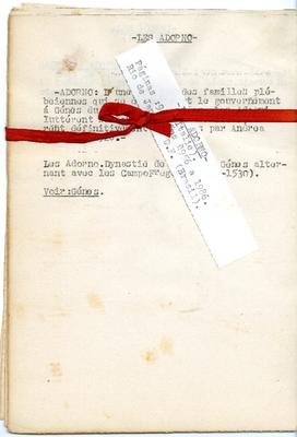 Apontamentos sobre a genealogia da família Adorno