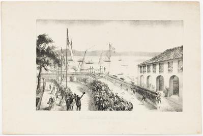 Desembarque de SS. MM. II. no Rio de Janeiro