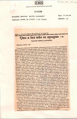 Que a luz não se apague (I): Casa da Cultura