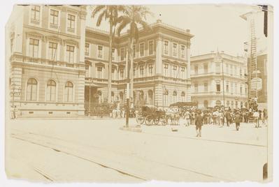 Corpo de bombeiros durante ação no Ministério da Viação