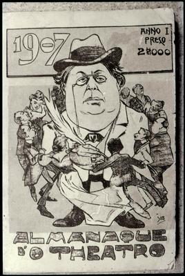 Arthur Azevedo (caricatura - reprodução de periódico)