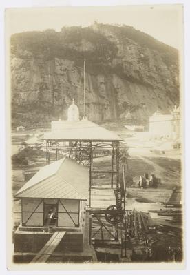 Construção do bondinho do Pão de Açúcar